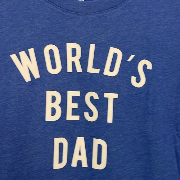 PJ Place, large graphic sleep tee. Blue, rib knit crew neck. Tag-lees label - Picture 9 of 17